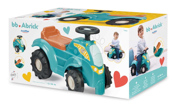 Draisiennes à partir de 12 mois - Tracteur à pédales BB Abrick Écoiffier - 8