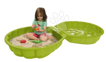 Sandkästen für Kinder - Zweiteiliger Sandkasten Watershell Green BIG _1