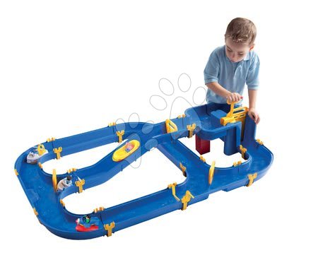 Igračke za djecu od 1 do 2 godine - Set penjalica Adventure Car Smoby s toboganom dužine 150 cm i vodena igra Waterplay Niagara od 24 mjes_1