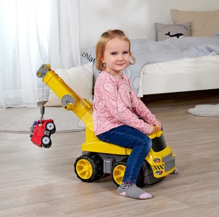 Vozidlá pre deti - Odrážadlo stavbárske auto žeriav Power Worker Maxi Crane BIG