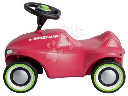 Für Babys - Set Rutschfahrzeug Bobby Car Neo BIG rosa mit Ton mit 3-lagigen Gummirädern - 1