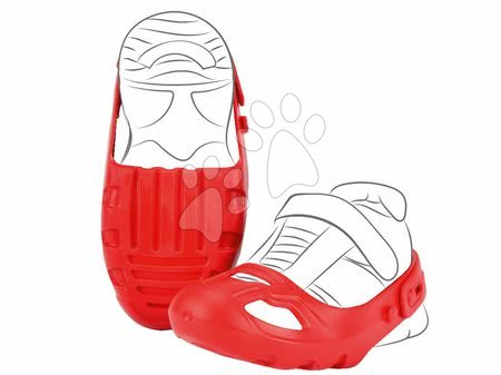 Příslušenství k odrážedlům - Ochranné návleky BIG na boty velikost 21-27 červené od 12 měsíců