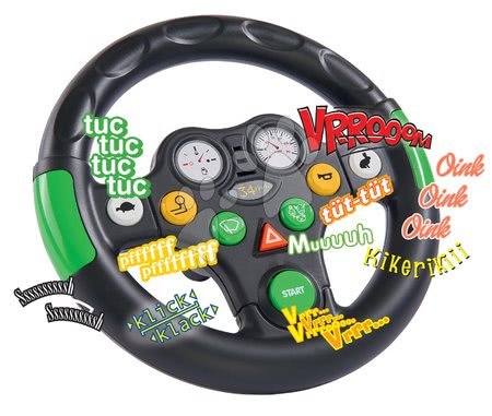Vehicule de jucărie - Volan interactiv BIG cu efecte sonore pentru babytaxiuri BIG New&Classic&Next și tractoarele BIG de la 24 luni