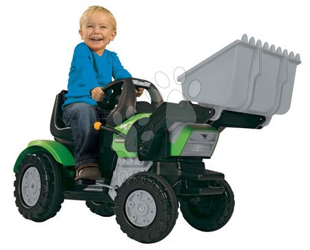 Pedálos gyermekjárművek - Szett traktor Maxi John XL BIG - 2