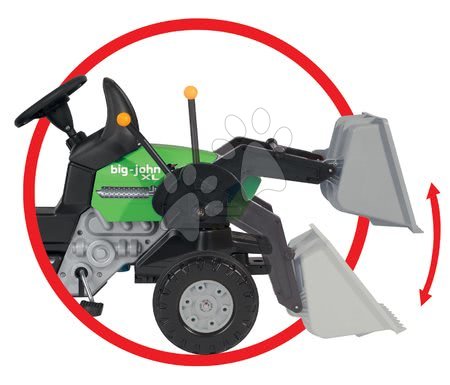Otroška vozila na pedala - Traktor Maxi John XL BIG - 6