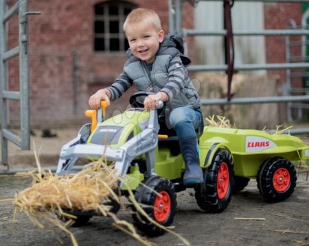 Vehicule pentru copii - Tractor cu pedale Claas Celtis BIG cu remorcă_1