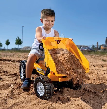 Hračky pro děti od 3 do 6 let - Set domeček Přátel Smoby s předzahrádkou a traktor s vyklápěčkou Jim Dumper_1