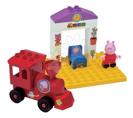 Stavebnice BIG-Bloxx jako lego - Stavebnice Peppa Pig na nástupišti PlayBIG Bloxx BIG s 1 figurkou 15 dílů od 1,5-5 let_1
