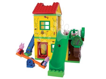 Zestawy do budowania i klocki - Zestaw Peppa Pig na placu zabaw PlayBIG Bloxx BIG z 2 figurkami 75 części od 1,5 do 5 lat_1