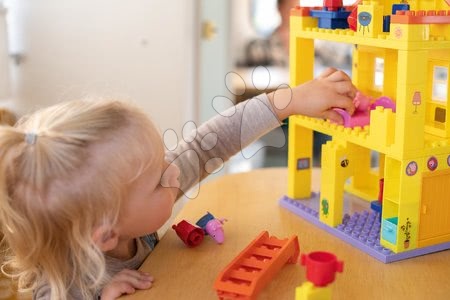 Dětské stavebnice - Stavebnice Peppa Pig rodinka v domku Bloxx BIG PlayBIG se 4 figurkami 107 dílů_1
