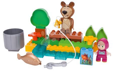 Stavebnice BIG-Bloxx jako lego - Stavebnice Máša a medvěd jdou zarybařit PlayBIG Bloxx BIG - 2
