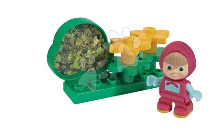 Stavebnice BIG-Bloxx jako lego - Stavebnice Máša a medvěd v kuchyni, ložnici, obýváku a lese PlayBIG - 2