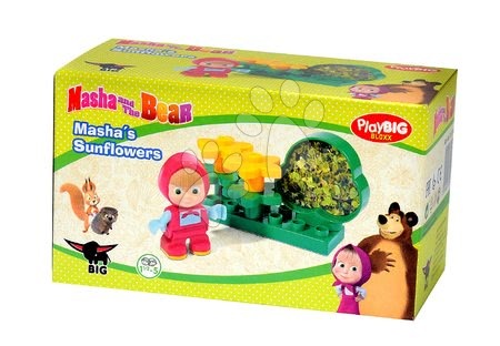 Stavebnice BIG-Bloxx jako lego - Stavebnice Máša a medvěd v kuchyni, ložnici, obýváku a lese PlayBIG - 8