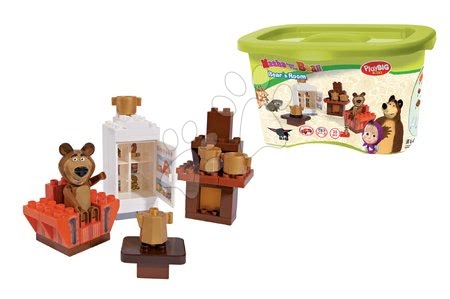 Stavebnice BIG-Bloxx jako lego - Stavebnice Máša a medvěd v pokoji PlayBIG Bloxx BIG - 4