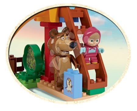Stavebnice ako LEGO - Stavebnica Máša a medveď na šmykľavke PlayBIG Bloxx BIG - 3