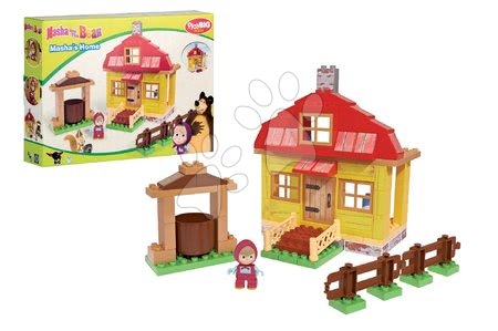 Építőjátékok BIG-Bloxx mint lego - Építőjáték Mása és a medve a házikóban PlayBIG Bloxx BIG  - 7