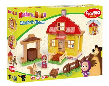 Építőjátékok BIG-Bloxx mint lego - Építőjáték Mása és a medve a házikóban PlayBIG Bloxx BIG  - 8