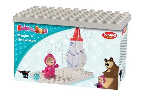 Stavebnice BIG-Bloxx jako lego - Stavebnice Máša a medvěd Se sněhulákem PlayBIG Bloxx BIG  - 1