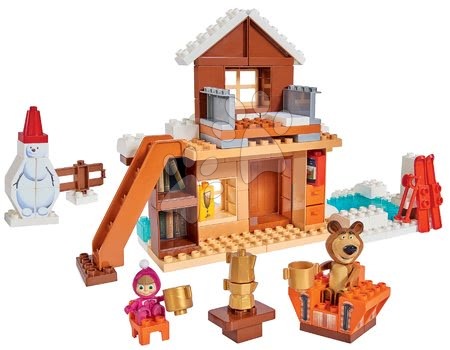 Stavebnice BIG-Bloxx jako lego - Stavebnice Máša a medvěd na chalupě Bloxx BIG  - 1