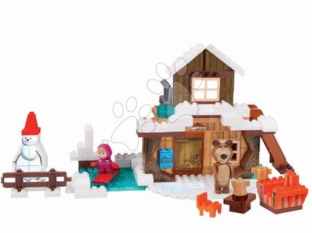 Stavebnice BIG-Bloxx jako lego - Stavebnice Máša a medvěd na chalupě Bloxx BIG  - 2