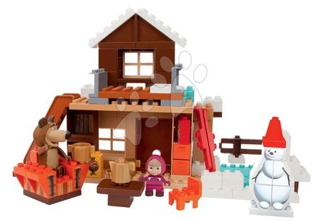 Stavebnice BIG-Bloxx jako lego - Stavebnice Máša a medvěd na chalupě Bloxx BIG  - 3