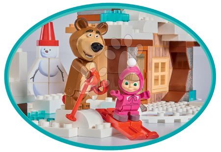 Stavebnice BIG-Bloxx jako lego - Stavebnice Máša a medvěd na chalupě Bloxx BIG  - 4