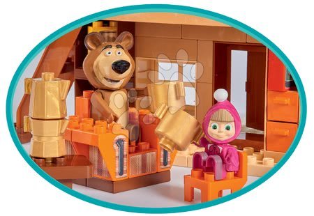 Stavebnice BIG-Bloxx jako lego - Stavebnice Máša a medvěd na chalupě Bloxx BIG  - 5