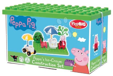 Stavebnice BIG-Bloxx ako lego - Stavebnica Peppa Pig na zmrzline PlayBIG Bloxx BIG 20 dielov a 1 figúrka od 1,5-5 rokov_1