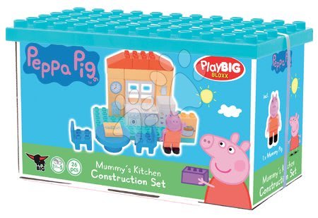 Stavebnice BIG-Bloxx jako lego - Stavebnice Peppa Pig v kuchyni PlayBIG Bloxx BIG 26 dílů a 1 figurka od 1,5-5 let_1