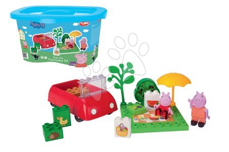 Klocki BIG-Bloxx jak lego  - Zestaw budowlany Świnka Peppa Piknik PlayBIG Bloxx BIG - 1