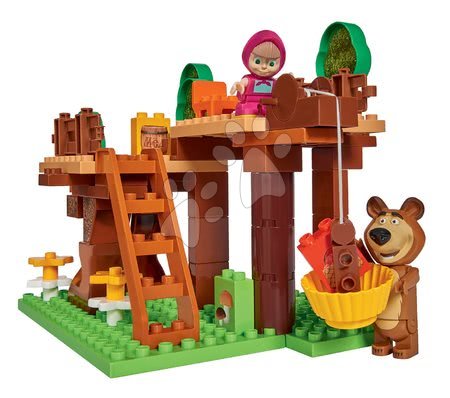 Kocke BIG-Bloxx kot lego - Kocke Maša in medved Življenje na drevesu PlayBIG - 1