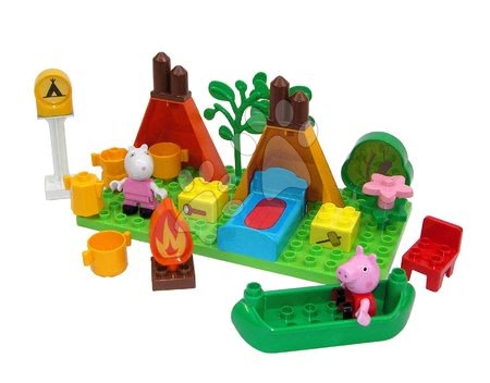 BIG-Bloxx Bausätze als Lego - Baukasten Peppa Pig Camping set PlayBIG Bloxx BIG