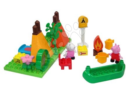 Építőjátékok BIG-Bloxx mint lego - Építőjáték Peppa Pig Camping szett PlayBIG Bloxx BIG - 1