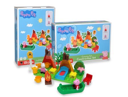 Építőjátékok BIG-Bloxx mint lego - Építőjáték Peppa Pig Camping szett PlayBIG Bloxx BIG - 2