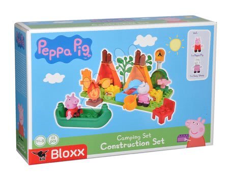 Építőjátékok BIG-Bloxx mint lego - Építőjáték Peppa Pig Camping szett PlayBIG Bloxx BIG - 3
