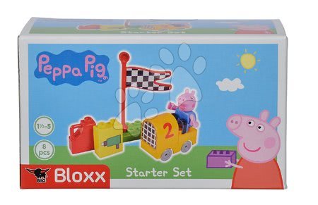 Stavebnice BIG-Bloxx ako lego - Stavebnica Peppa Pig Starter Sets PlayBIG Bloxx s figúrkou v aute od 18 mes_1
