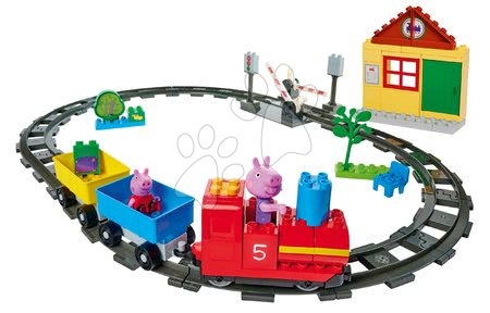 Építőjátékok - Épitőjáték Peppa Pig Train Fun PlayBIG Bloxx