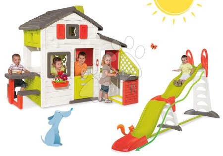 Căsuțe și tobogan pentru grădină - Set căsuţă Prietenilor Smoby - 26