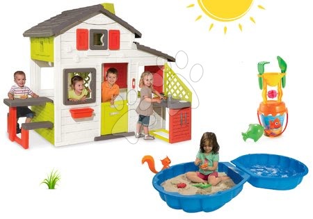 Kućice s pješčanikom - Set kućica Prijatelja Smoby