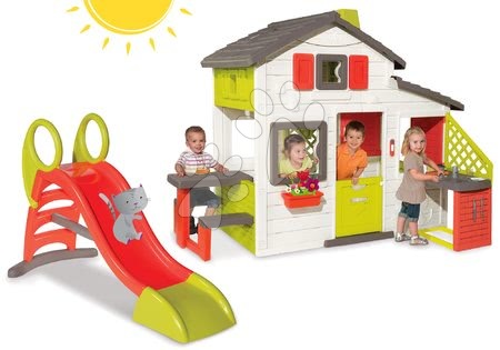 Cabanes avec toboggan - Maison de jeu des Amis Smoby - 23