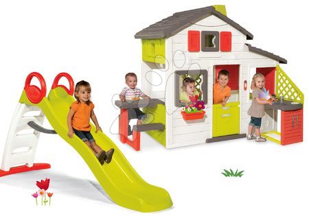 Playhouses with slide - Smoby Friends Playhouse Set - 40