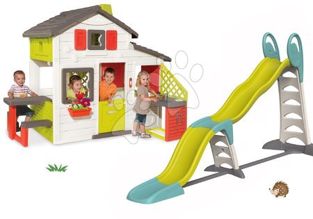 Hračky pro děvčata - Set domeček Přátel s kuchyňkou Smoby