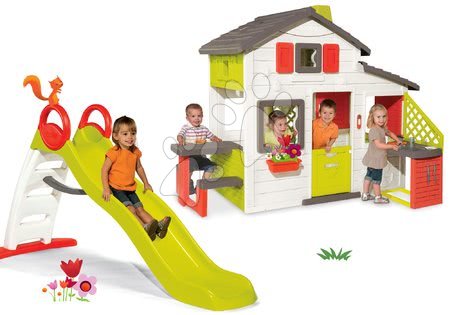 Domečky se skluzavkou - Set domeček Přátel s kuchyňkou Smoby - 32