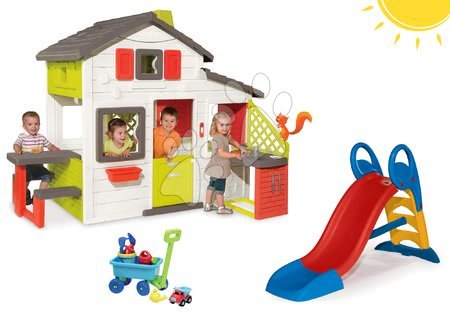 Domečky se skluzavkou - Set domeček Přátel Smoby - 27