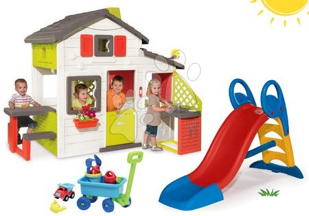 Domečky se skluzavkou - Set domeček Přátel Smoby - 26