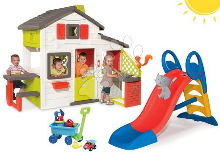 Domečky se skluzavkou - Set domeček Přátel Smoby - 28