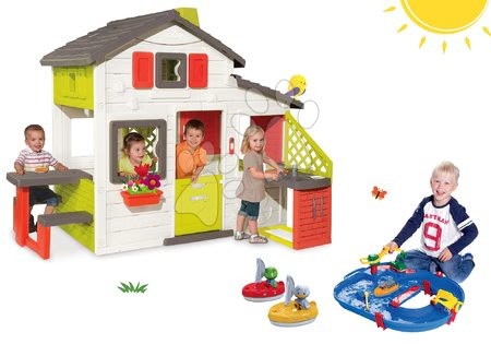 Domečky s vodní dráhou - Set domeček Přátel Smoby - 29