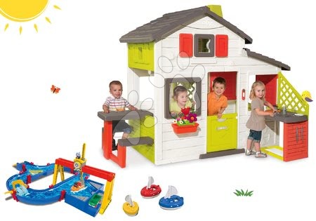 Domečky s vodní dráhou - Set domeček Přátel Smoby - 29