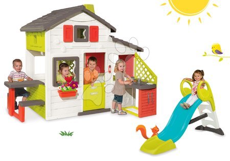 Domečky se skluzavkou - Set domeček Přátel Smoby - 27