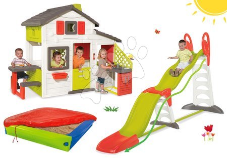 Case per bambini con scivolo - Set casetta Friends Smoby - 33